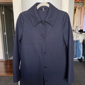 COS SINGLE-BREASTED WOOL-CASHMERE COAT
